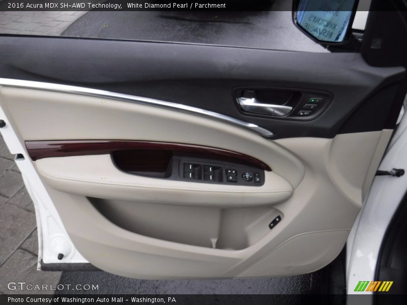 White Diamond Pearl / Parchment 2016 Acura MDX SH-AWD Technology