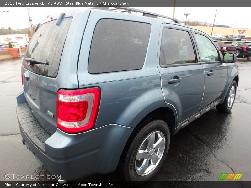 Steel Blue Metallic / Charcoal Black 2010 Ford Escape XLT V6 4WD