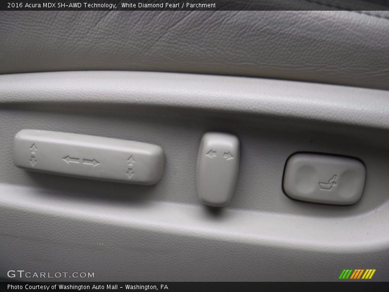 White Diamond Pearl / Parchment 2016 Acura MDX SH-AWD Technology