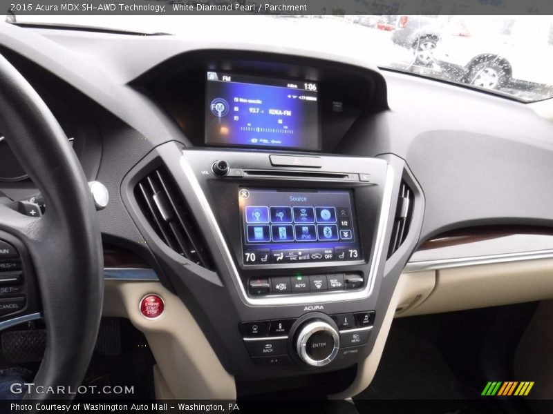 White Diamond Pearl / Parchment 2016 Acura MDX SH-AWD Technology