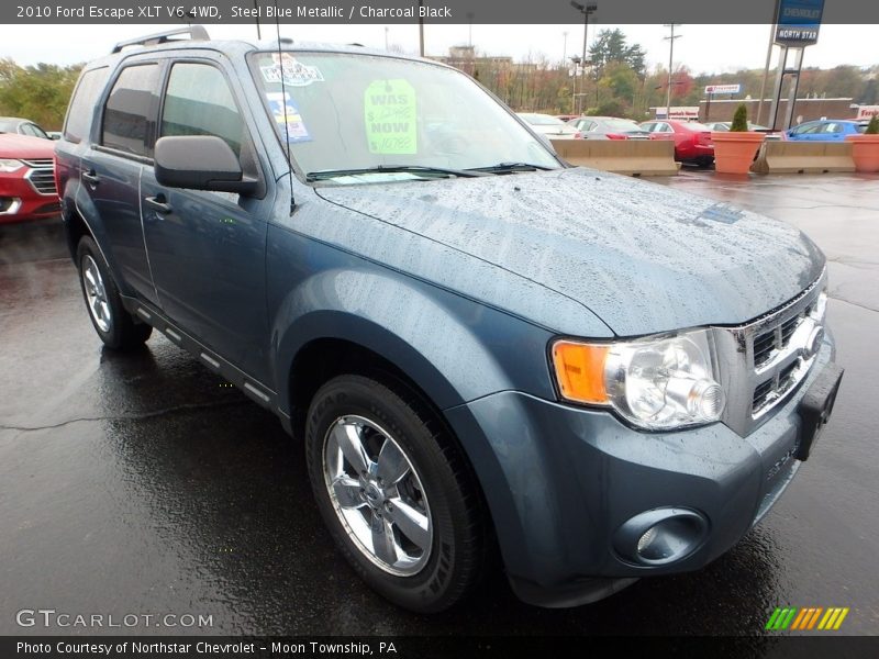 Steel Blue Metallic / Charcoal Black 2010 Ford Escape XLT V6 4WD