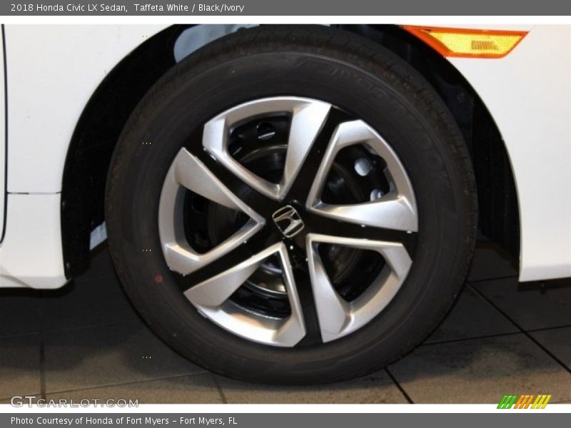 Taffeta White / Black/Ivory 2018 Honda Civic LX Sedan