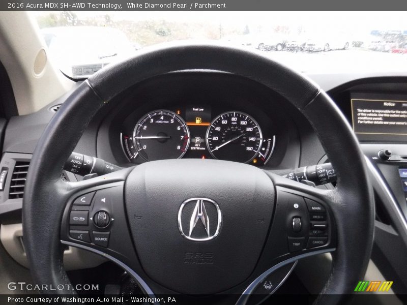 White Diamond Pearl / Parchment 2016 Acura MDX SH-AWD Technology