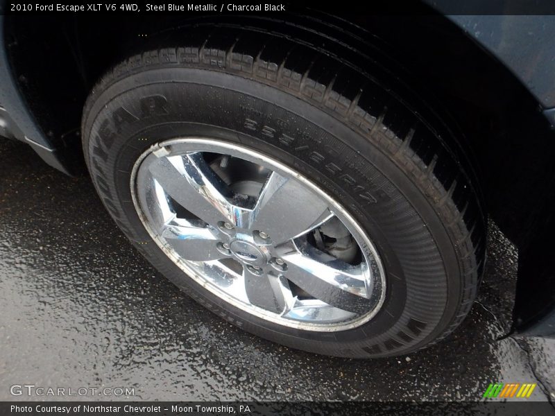 Steel Blue Metallic / Charcoal Black 2010 Ford Escape XLT V6 4WD
