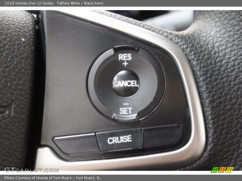 Taffeta White / Black/Ivory 2018 Honda Civic LX Sedan
