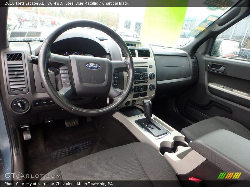 Steel Blue Metallic / Charcoal Black 2010 Ford Escape XLT V6 4WD