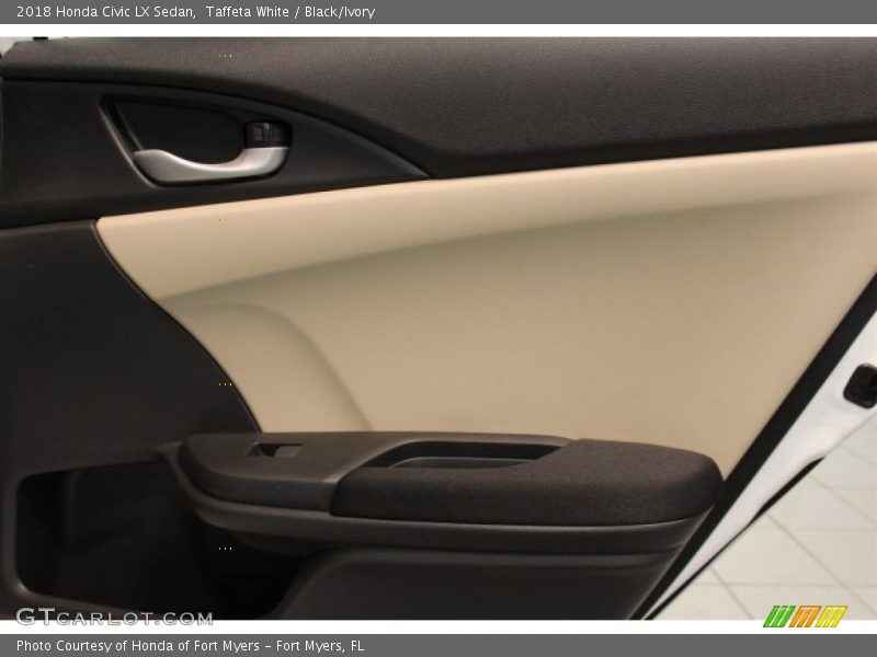 Taffeta White / Black/Ivory 2018 Honda Civic LX Sedan