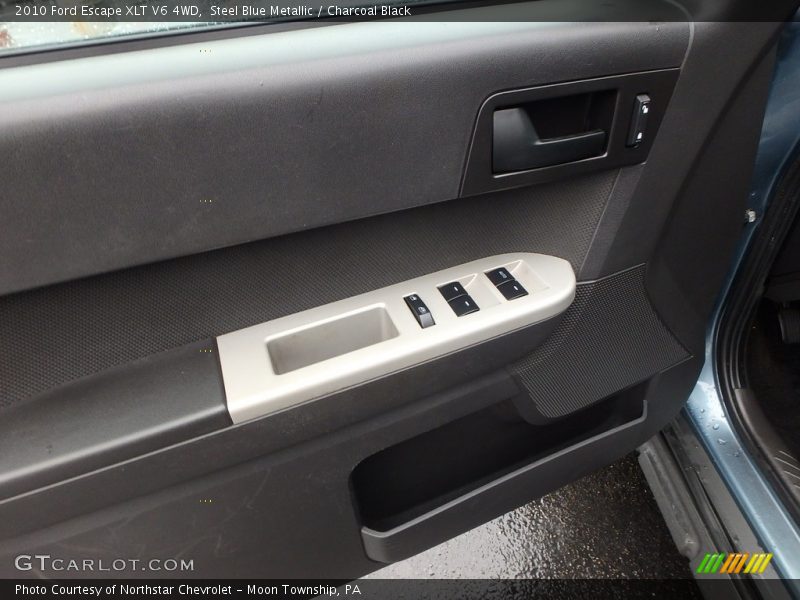 Steel Blue Metallic / Charcoal Black 2010 Ford Escape XLT V6 4WD