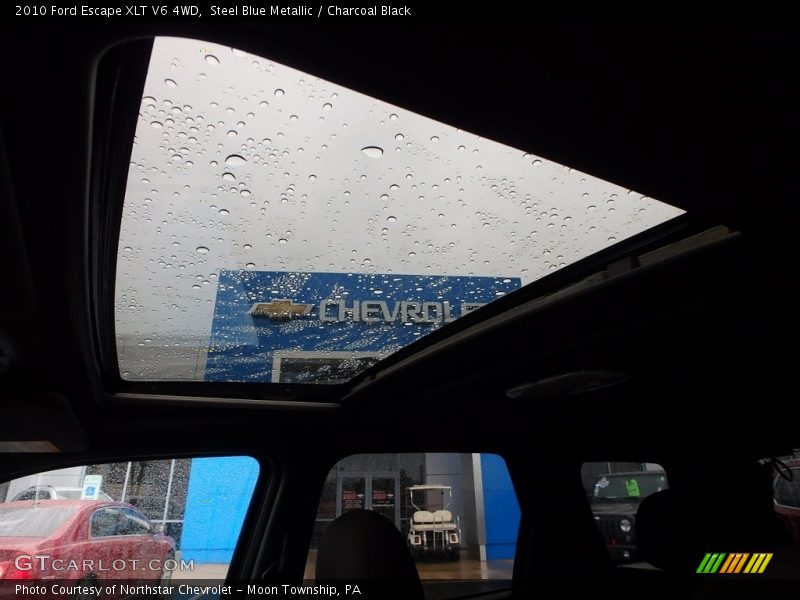 Steel Blue Metallic / Charcoal Black 2010 Ford Escape XLT V6 4WD