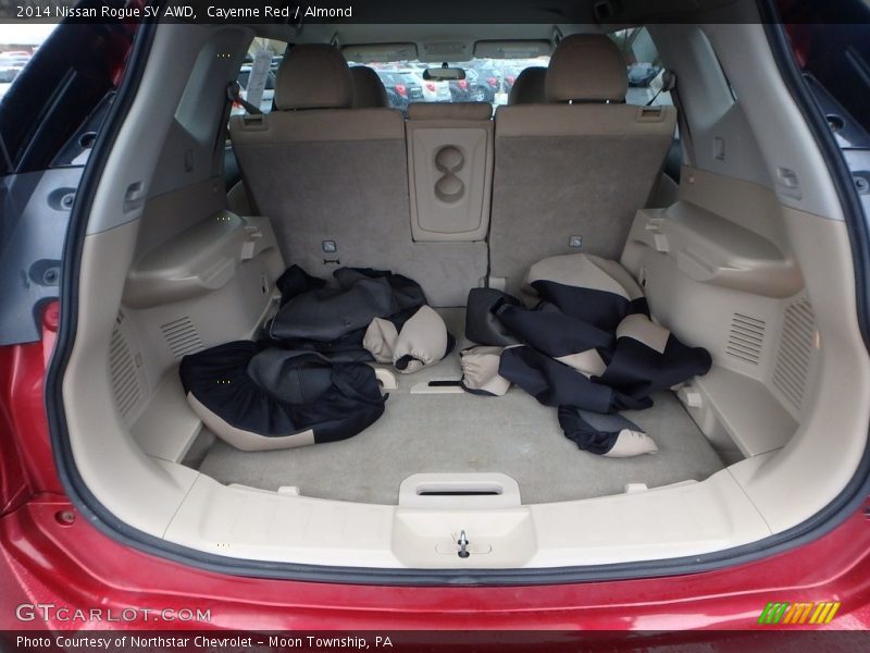 Cayenne Red / Almond 2014 Nissan Rogue SV AWD