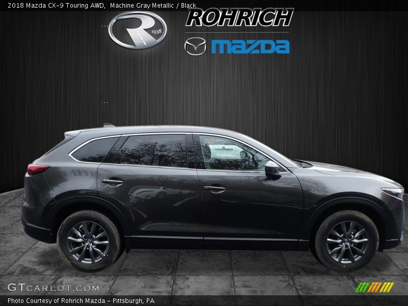 Machine Gray Metallic / Black 2018 Mazda CX-9 Touring AWD