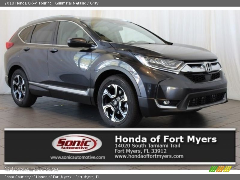 Gunmetal Metallic / Gray 2018 Honda CR-V Touring