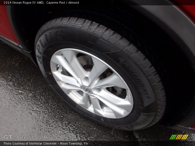 Cayenne Red / Almond 2014 Nissan Rogue SV AWD