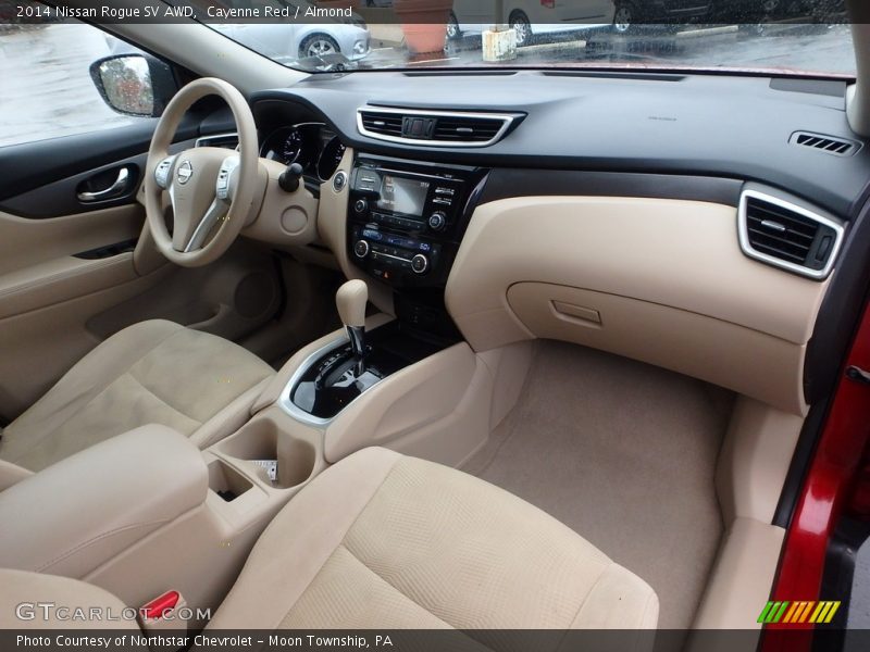 Cayenne Red / Almond 2014 Nissan Rogue SV AWD