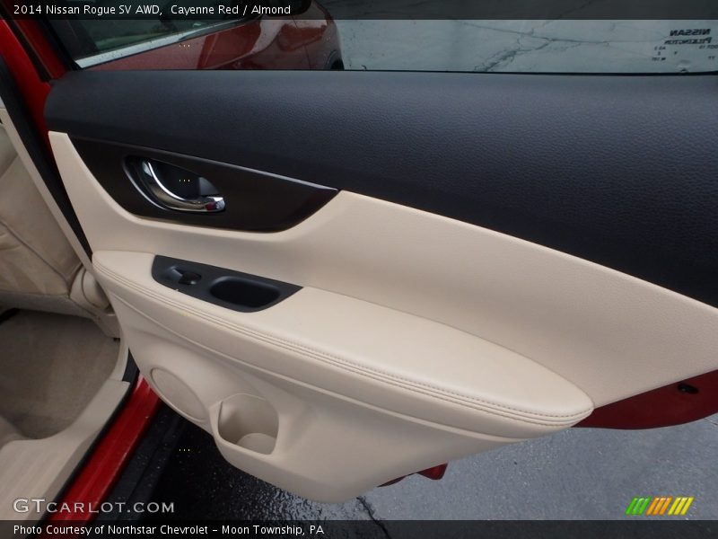 Cayenne Red / Almond 2014 Nissan Rogue SV AWD