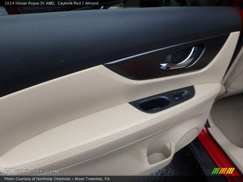 Cayenne Red / Almond 2014 Nissan Rogue SV AWD