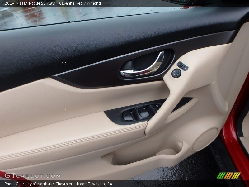 Cayenne Red / Almond 2014 Nissan Rogue SV AWD