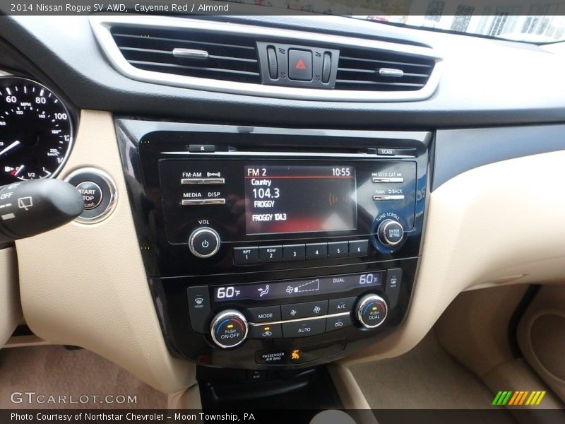 Cayenne Red / Almond 2014 Nissan Rogue SV AWD