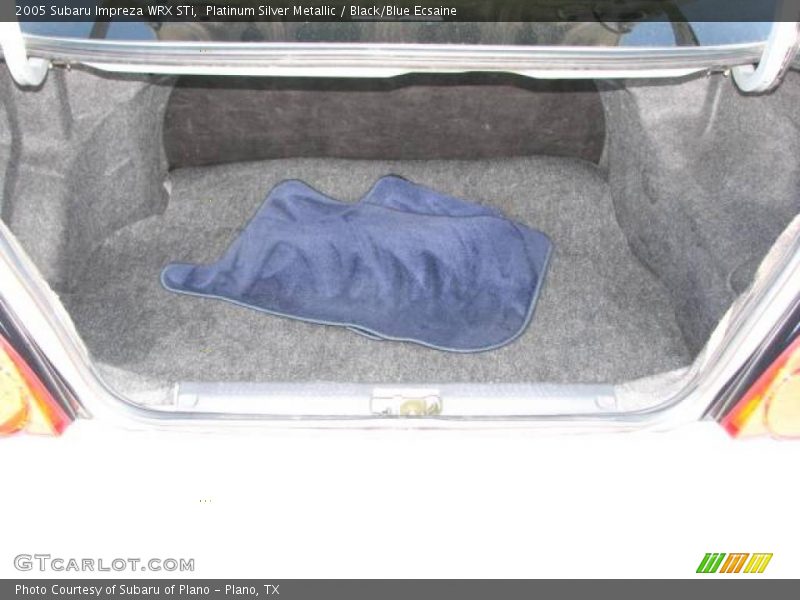 Platinum Silver Metallic / Black/Blue Ecsaine 2005 Subaru Impreza WRX STi