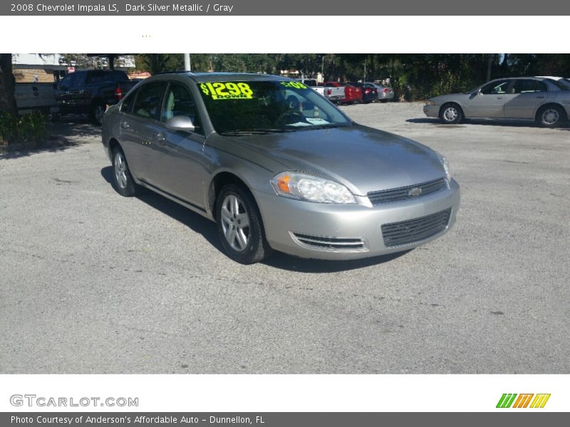 Dark Silver Metallic / Gray 2008 Chevrolet Impala LS