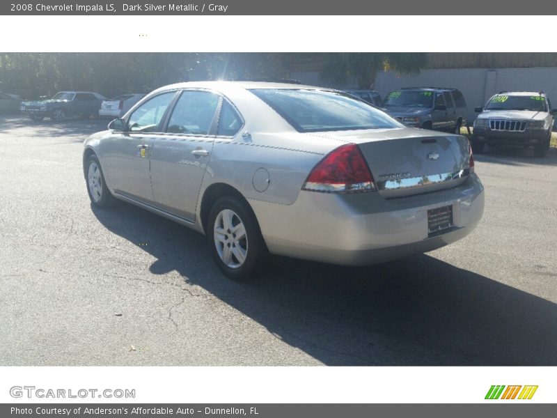 Dark Silver Metallic / Gray 2008 Chevrolet Impala LS