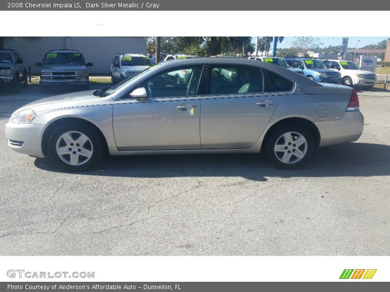 Dark Silver Metallic / Gray 2008 Chevrolet Impala LS