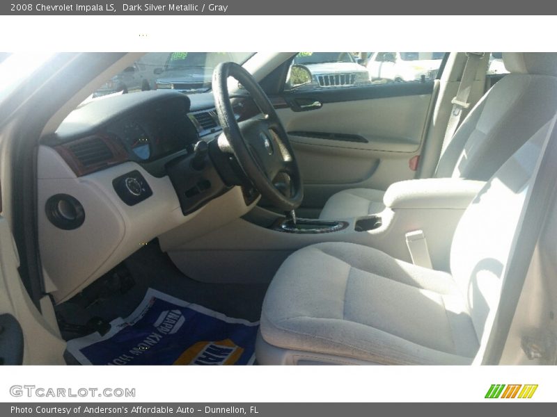 Dark Silver Metallic / Gray 2008 Chevrolet Impala LS