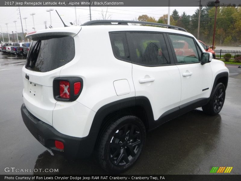 Alpine White / Black/Sandstorm 2017 Jeep Renegade Latitude 4x4