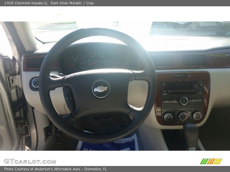 Dark Silver Metallic / Gray 2008 Chevrolet Impala LS