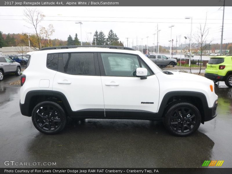 Alpine White / Black/Sandstorm 2017 Jeep Renegade Latitude 4x4