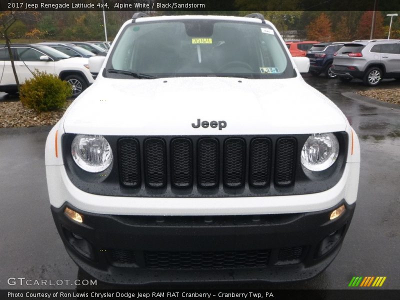 Alpine White / Black/Sandstorm 2017 Jeep Renegade Latitude 4x4