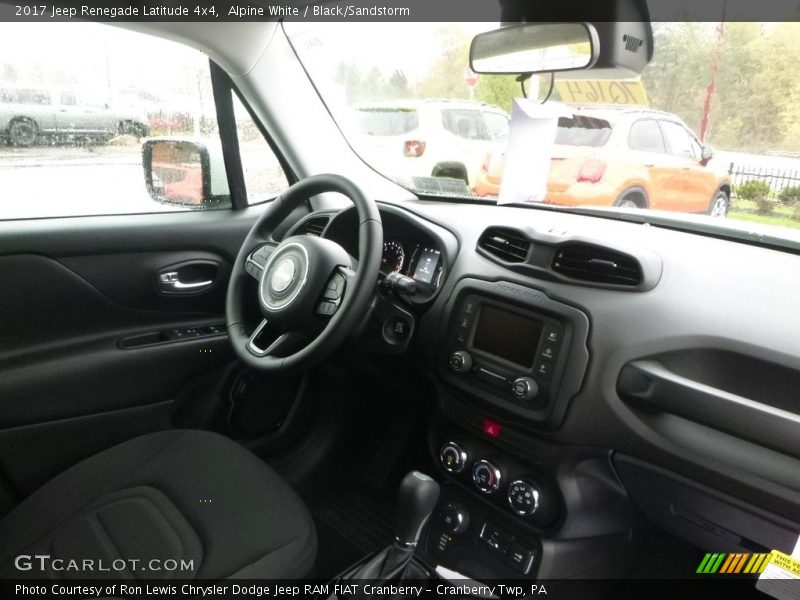 Alpine White / Black/Sandstorm 2017 Jeep Renegade Latitude 4x4