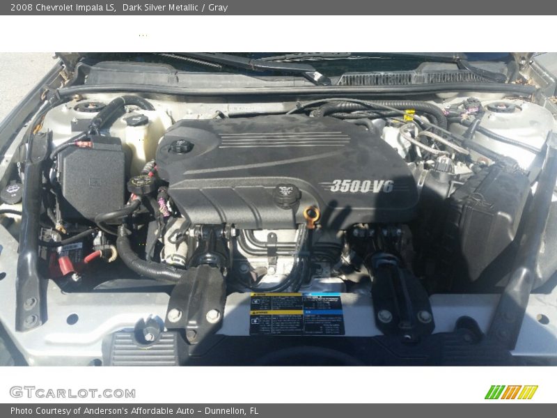 Dark Silver Metallic / Gray 2008 Chevrolet Impala LS