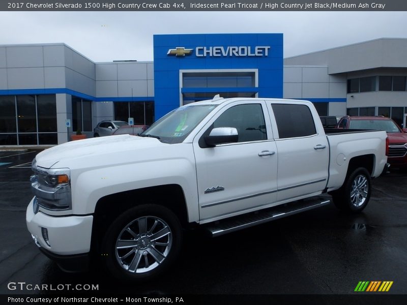 Iridescent Pearl Tricoat / High Country Jet Black/Medium Ash Gray 2017 Chevrolet Silverado 1500 High Country Crew Cab 4x4