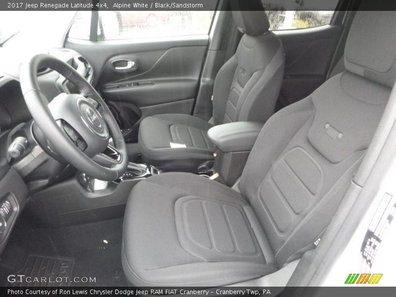 Alpine White / Black/Sandstorm 2017 Jeep Renegade Latitude 4x4
