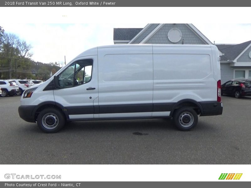 Oxford White / Pewter 2018 Ford Transit Van 250 MR Long