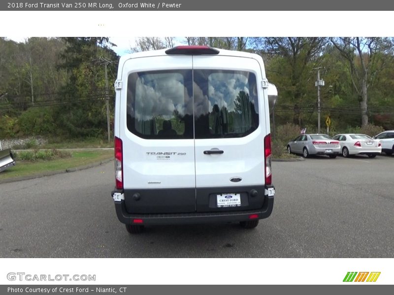 Oxford White / Pewter 2018 Ford Transit Van 250 MR Long