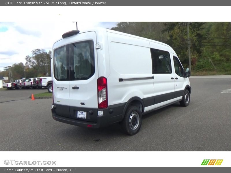 Oxford White / Pewter 2018 Ford Transit Van 250 MR Long