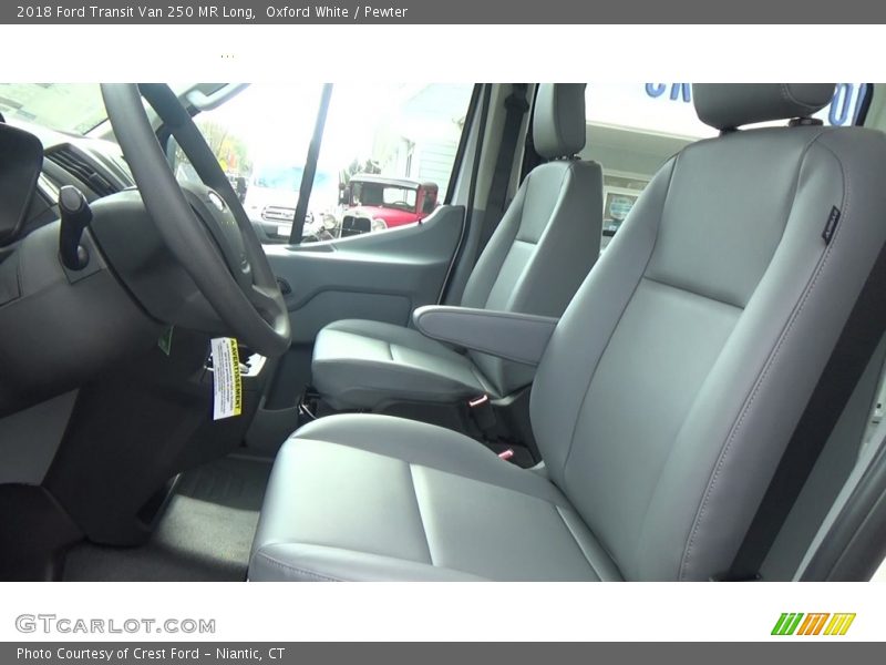 Oxford White / Pewter 2018 Ford Transit Van 250 MR Long