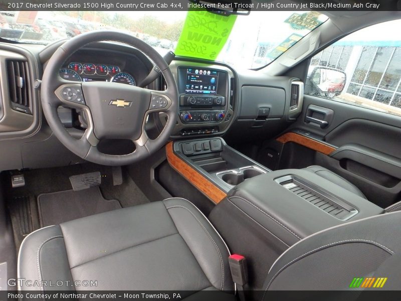 Iridescent Pearl Tricoat / High Country Jet Black/Medium Ash Gray 2017 Chevrolet Silverado 1500 High Country Crew Cab 4x4