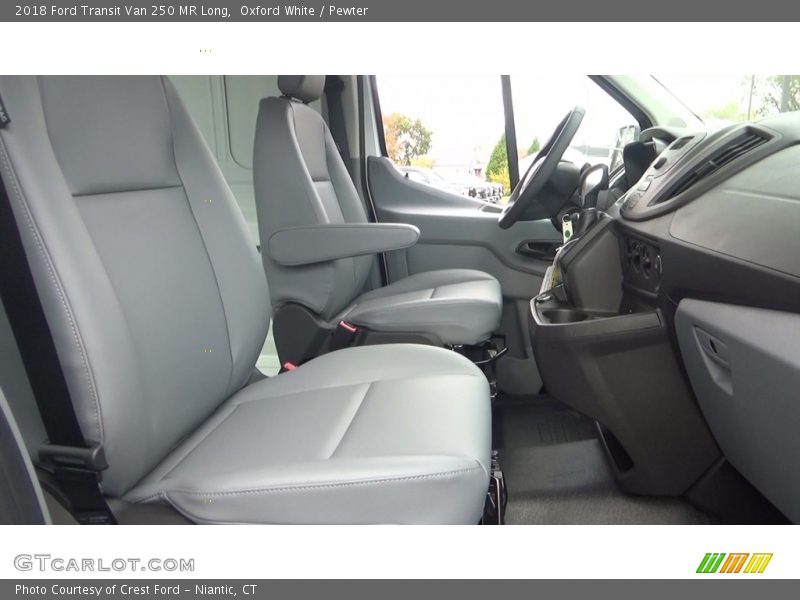 Oxford White / Pewter 2018 Ford Transit Van 250 MR Long