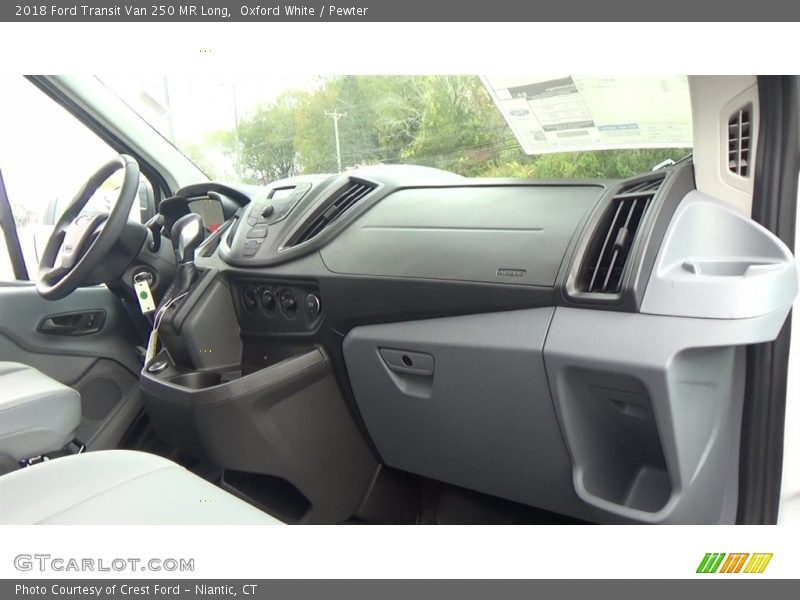 Oxford White / Pewter 2018 Ford Transit Van 250 MR Long