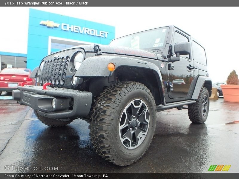 Black / Black 2016 Jeep Wrangler Rubicon 4x4