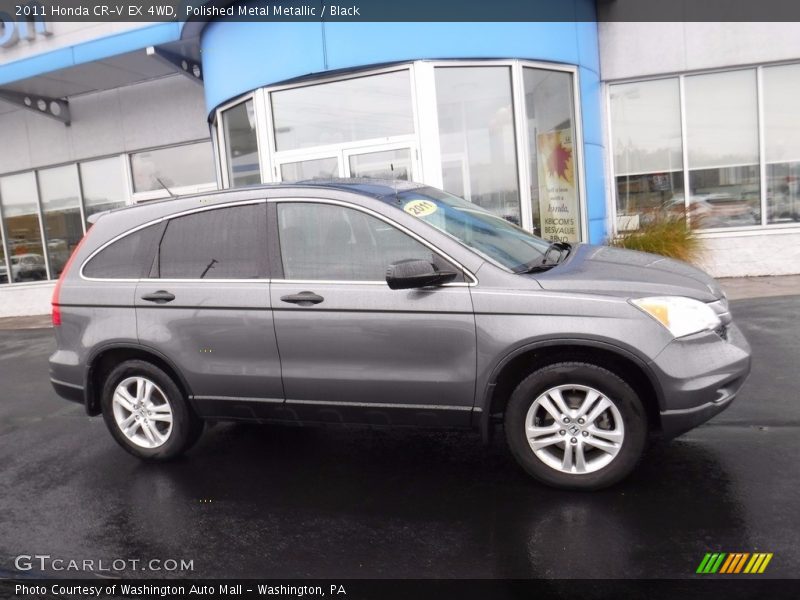 Polished Metal Metallic / Black 2011 Honda CR-V EX 4WD