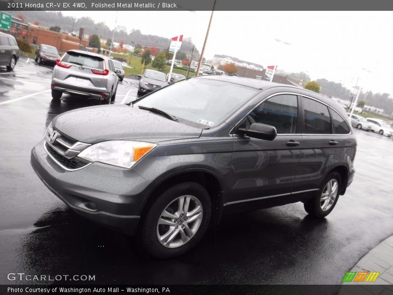 Polished Metal Metallic / Black 2011 Honda CR-V EX 4WD