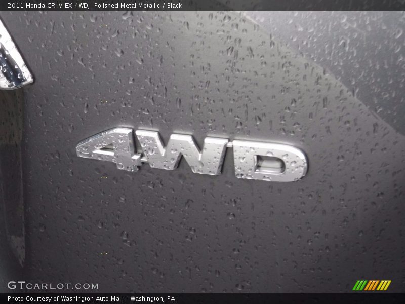 Polished Metal Metallic / Black 2011 Honda CR-V EX 4WD