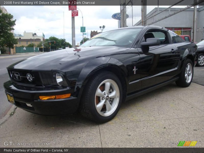 Black / Dark Charcoal 2008 Ford Mustang V6 Deluxe Coupe