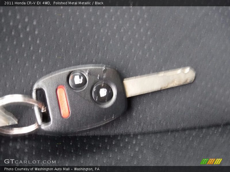 Polished Metal Metallic / Black 2011 Honda CR-V EX 4WD