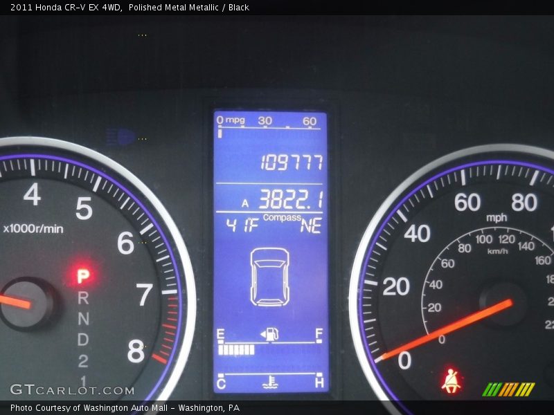 Polished Metal Metallic / Black 2011 Honda CR-V EX 4WD