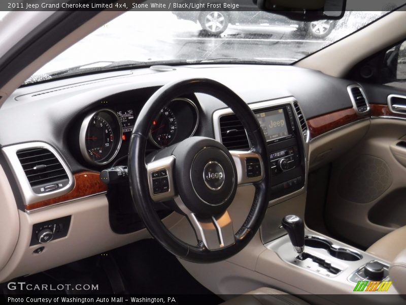 Stone White / Black/Light Frost Beige 2011 Jeep Grand Cherokee Limited 4x4
